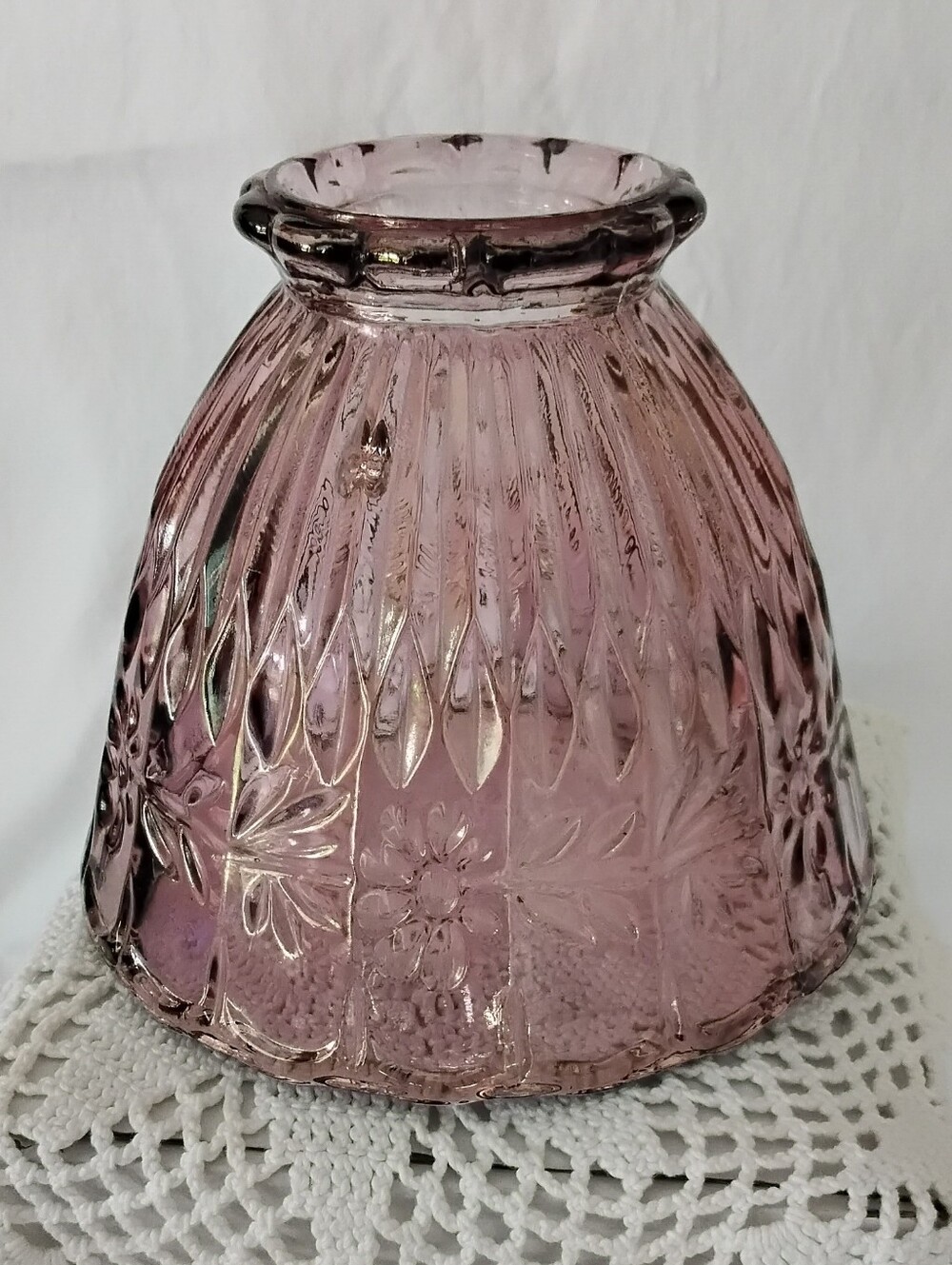 Vintage Princess Iridescent Pink/Purple. Fairy Lamp Shade